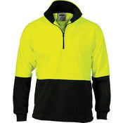 HiVis Two Tone 1/2 Zip Polar Fleece