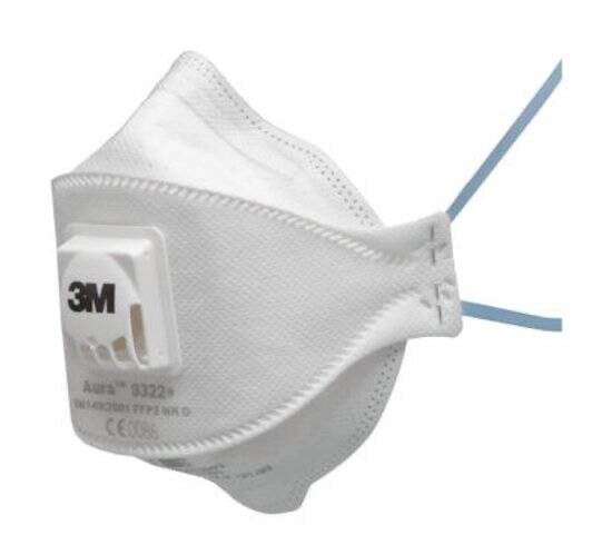3M™ Particulate Respirator 9322+P2, 10/Box