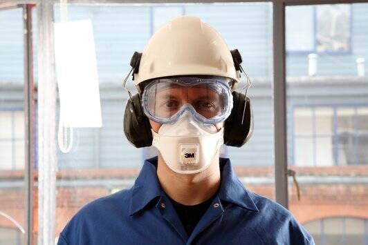 3M™ Particulate Respirator 9322+P2, 10/Box