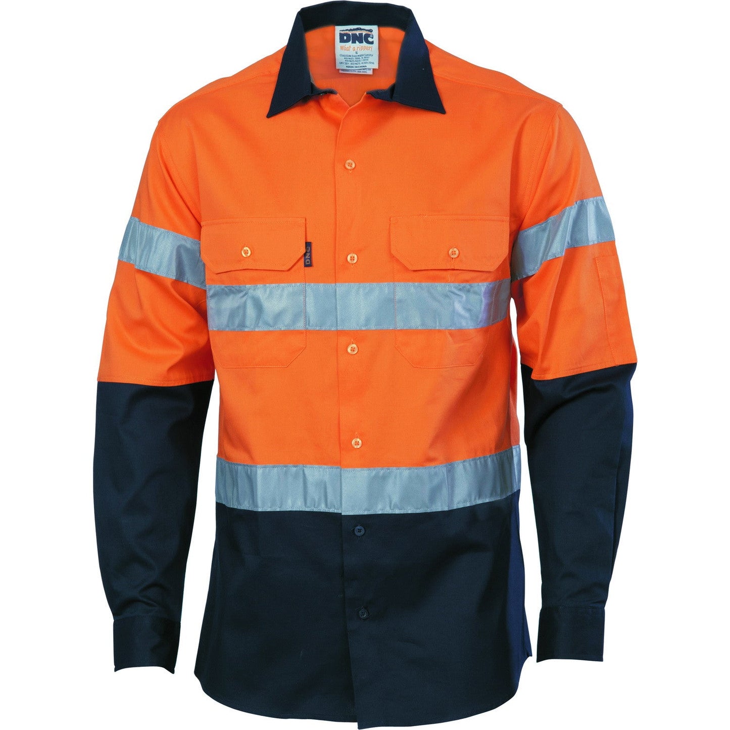 HIVIS D/N 2 TONE DRILL SHIRT