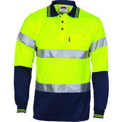 HIVIS Segment Taped Mircomesh Polo - Short Sleeve