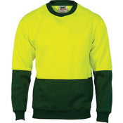HiVis Two Tone Fleecy Sweat Shirt (Slopp y Joe) Crew-Neck