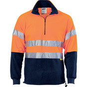 HiVis Two Tone 1/2 Zip Polar Fleece with 3M R/Tape