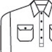 HiVis Two Tone Close Front Cotton Drill Shirt - long sleeve Guss et Sleeve