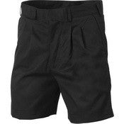 Cotton Drill Shorts - Pleat Front Permanent Press Shorts